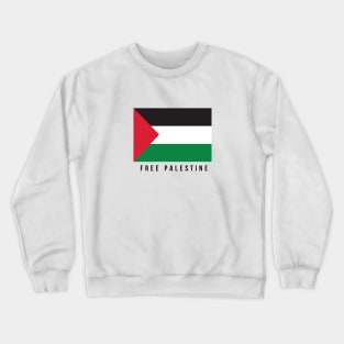 Free Palestine Flag Crewneck Sweatshirt